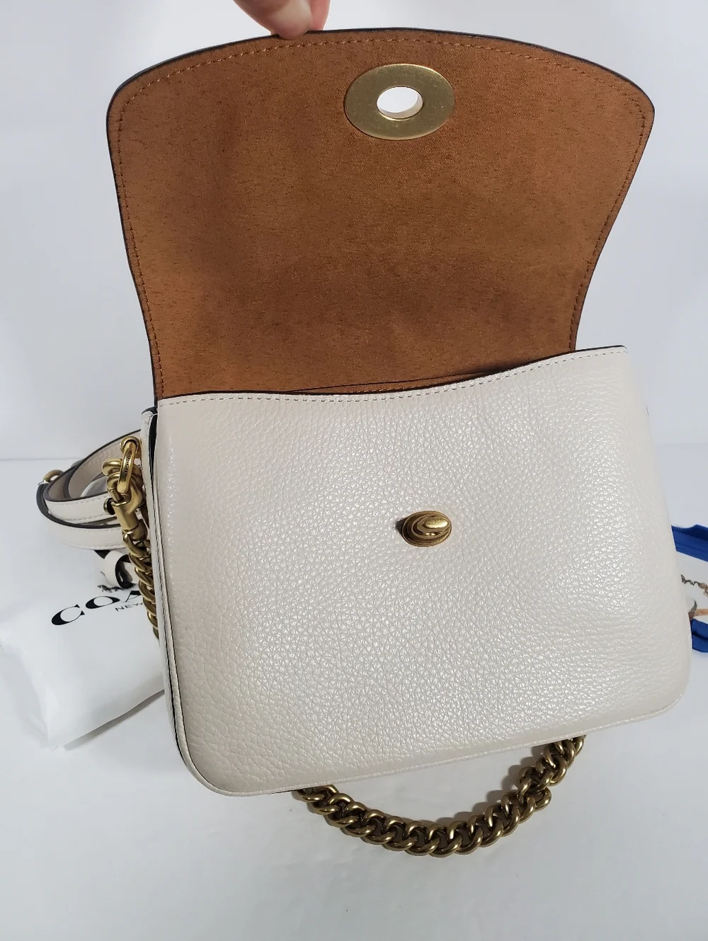 Coach Cassie Pebble Leather 3 Straps Small Top Handle Crossbody Bag NWT